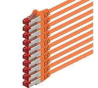 1aTTack.de 10x 3 m - Cavo di rete Cat 6 cavo patch Cat6 RJ45 SFTP - arancione