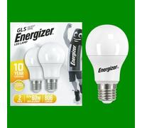 10x 8.2W (=60W) LED GLS 3000K Bianco Caldo Opale Es E27 Edison Lampadina