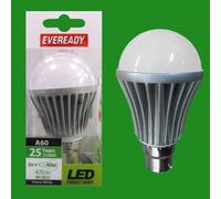 10x 8W (=40W) LED GLS A60 Bianco Caldo 3000K Lampadine, Baionetta B22 Lampade [EEK: A]