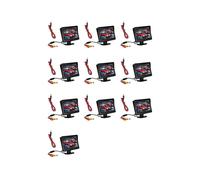 10X 9 V-24 V Kit Monitor Retrovisore per Auto da 4,3 Pollici TFT LCD Telecamera per Retromarcia per Auto Monitor per Sistema di Parcheggio per