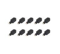 10X Adattatore Audio Ottico da 3,5 mm Jack Femmina A Spina Maschio Toslink Digitale per Amplificatore