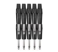 10x Adattatore Connettori Jack Plug 6,3mm Maschio Mono Set Audio Palco Saldare