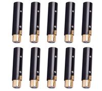 10X Adattatore da XLR Un 3 Pin Femmina Un XLR Un 3 Pin Maschio, Interfacce Audio, per Cavo Microfono Stereo