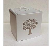 10X ALBERO DELLA VITA Scatola portaconfetti con cordoncino 9x9x8 cm