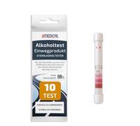 10x Alcol Test Etilometro a soffio || dispositivo monouso progettato per rilevare la presenza di alcol nel tuo organismo || Rilevazione semplice, veloce ed efficace || Risultati affidabili e precisi.