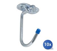 10x Aldeghi gancio Ripiegabile Multiuso In Acciaio Zincato 4120Az00 Cm 13