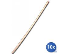 10x Andrighetti Manico In Legno Tornito Di Faggio Per Forca