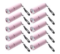 10X 'Aperto Rivestito di Gomma 9-LED Torcia Elettrica P2X29232