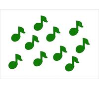 10X Applicazione Patch Miniblings 25Mm LISCIO Note Musicali Ottava