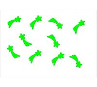 10X Applicazione Termoadesiva Miniblings 30Mm FLOCK Stella Cometa