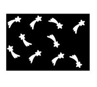 10X Applicazione Termoadesiva Miniblings 30Mm FLOCK Stella Cometa