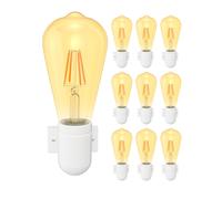 10x applique FEL porcellana bianca lucida angolare 1x E27 max. 300W
