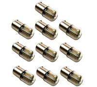 10x BA15s Baionetta Base 48 LED Lampadina Raffreddamento Bianco per Rv #93 #1093