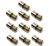 10x BA15s Baionetta Base 48 LED Lampadina Raffreddamento Bianco per Rv #93 #1093