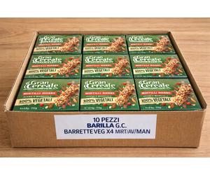 10x Barilla Gran Cereale Barrette Veg Mirtilli Avena Mandorle Snack Sano