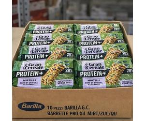 10x Barilla Gran Cereale Protein Barrette Mirtilli Zucca Quinoa Snack Sano