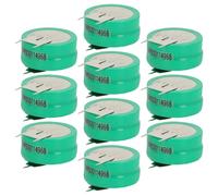 10x Batteria a bottone NiMH 250mAh 2,4V