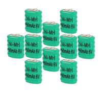 10x Batteria a bottone NiMH di ricambio (5x cella) tipo 5/V150H 150mAh 6V