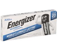 10x Batteria Litio Energizer Ultimate LR03 1.5V AAA L92 FR03 Micro