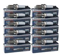 10x BERU Candele per Fiat 500 312_1.2 169 1.1 Ford Ka RU8 Sirion M3_1.3