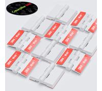 10x Bianco Cerniere acriliche - Non è necessaria la colla. Acrilico 32mm