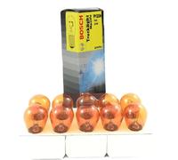10X BOSCH Lampadina, Luce Di Direzione Arancione PY21W 24V 21W BAU15s