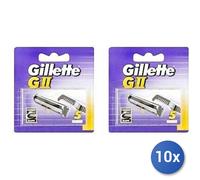 10x Bundle Gillette Ricambi Lamette G 2 X10 Bipak
