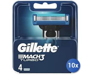 10x Bundle Gillette Ricambi Lamette Mach 3 Turbo X 4 Nuove