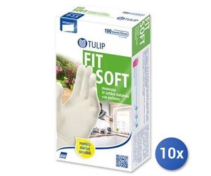10x Bundle Guanti 100 Pezzi Lattice Tulip S Sensibili