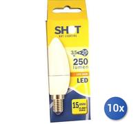 10x Bundle Lampad Led Opale Oliva 3,3W E 14 =25W Eldx2