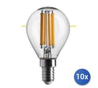 10x Bundle Lampadina Led Chiara Sfera 2.5W E 14 =25W Wldx2