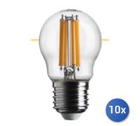 10x Bundle Lampadina Led Chiara Sfera 4.5W E 27 =40W Wldx2
