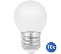 10x Bundle Lampadina Led Opale Sfera 3,1W E 27 =25W Eldx2