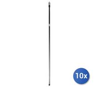 10x Bundle Manico Cm 130 Cromati Acciaio Scopa