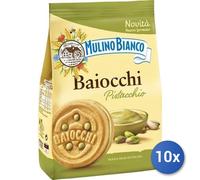 10x Bundle Mulino Bianco Biscotti Baiocchi Gr 240 Pistacchi