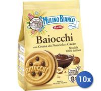 10x Bundle Mulino Bianco Biscotti Baiocchi Gr 260 Nocciola