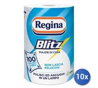 10x Bundle Regina Blitz 1 Asciugone Vetri 100 Maxi Strappi