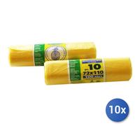 10x Bundle Sacchi Bidone Gialli 75X110 10P Rotoli