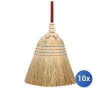 10x Bundle Scopa Saggina 4 Fili Giannina Art.0100055