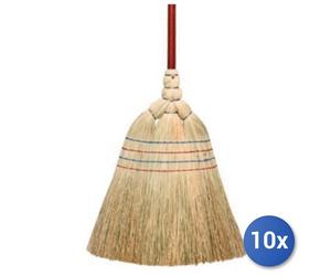 10x Bundle Scopa Saggina 4 Fili Giannina Art.0100055