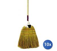 10x Bundle Scopa Saggina K2 Cap/Bianco 4 Fili Piumata