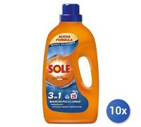 10x Bundle Sole Liquido Lavatrice 29Mis Bianco Splendente Lt 1,3 New