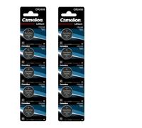 10x CAMELION CR2450 3V Batterie a Bottone/Coin Cell al Litio DL2450 BR2450