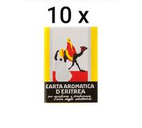 10X CARTA AROMATICA D'ERITREA 240 LISTELLI PROFUMO AMBIENTI ORIENTALE BRUCIARE