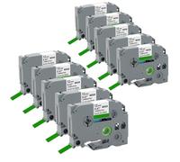 10x Cartridgeify Nastro per Etichette Compatibile con Brother P-Touch Tapes TZ TZe-731 (12mm x 8m), Nero su verde, per etichettatrice PTouch PT-D210 PT-D220 PT-D200 PT-H110 PT-D400 H100LB H100LB…