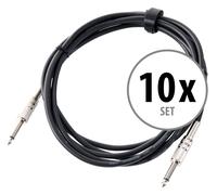 10x Cavo Jack 6,35mm (1/4") Maschio Mono per Audio Strumenti 3m Professionale