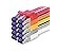 10x Cavo Rete Cat.7 SFTP 1m Multicolore RJ45 Ethernet 10Gbps Compatibile Cat6a