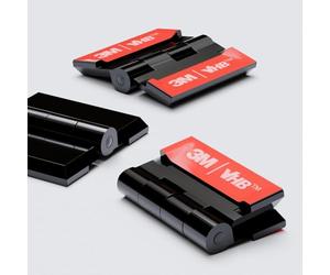 10x cerniere a nastro nere in acrilico 32mm, autoadesive, senza colla