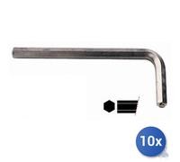 10x Chiave Maurer Plus Maschio Esagono Acciaio S2 Mm 4