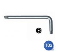 10x Chiave Maurer Plus Maschio Tamper Resistant Torx Acciaio S2 T 08